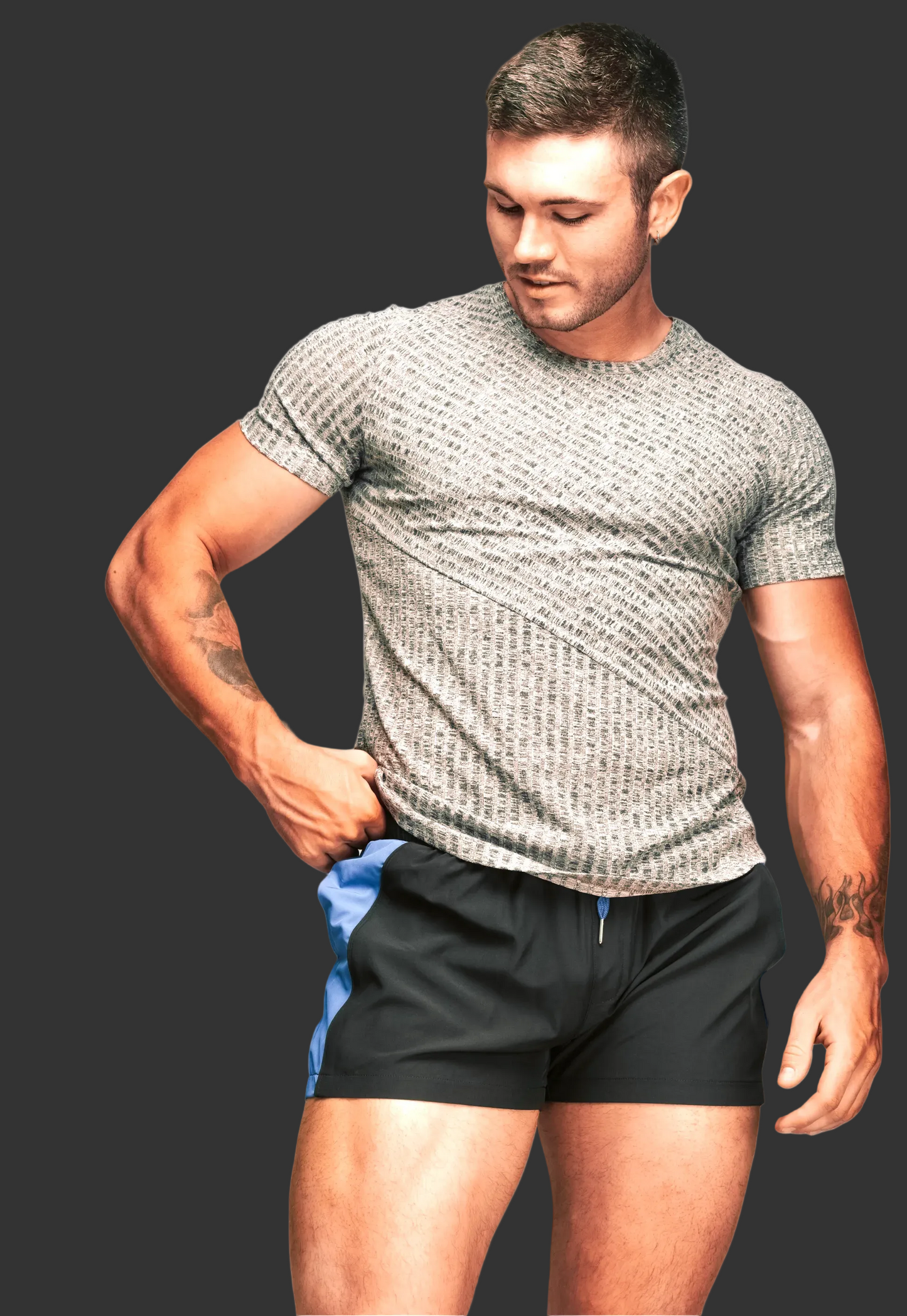 Texture Crewneck T-shirt