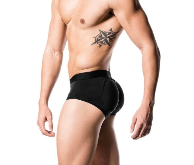 Men s Mesh Briefs Underwear Pads Butt Booster System Butt