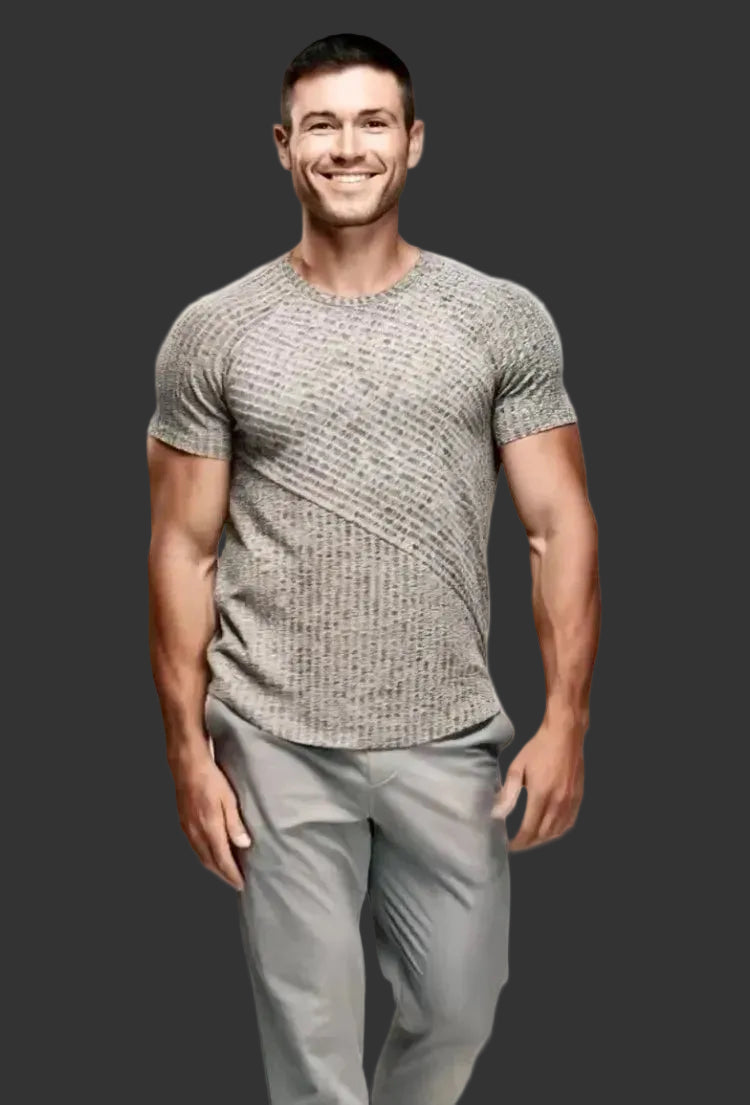 Texture Crewneck T-shirt