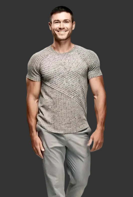 Texture Crewneck T-shirt