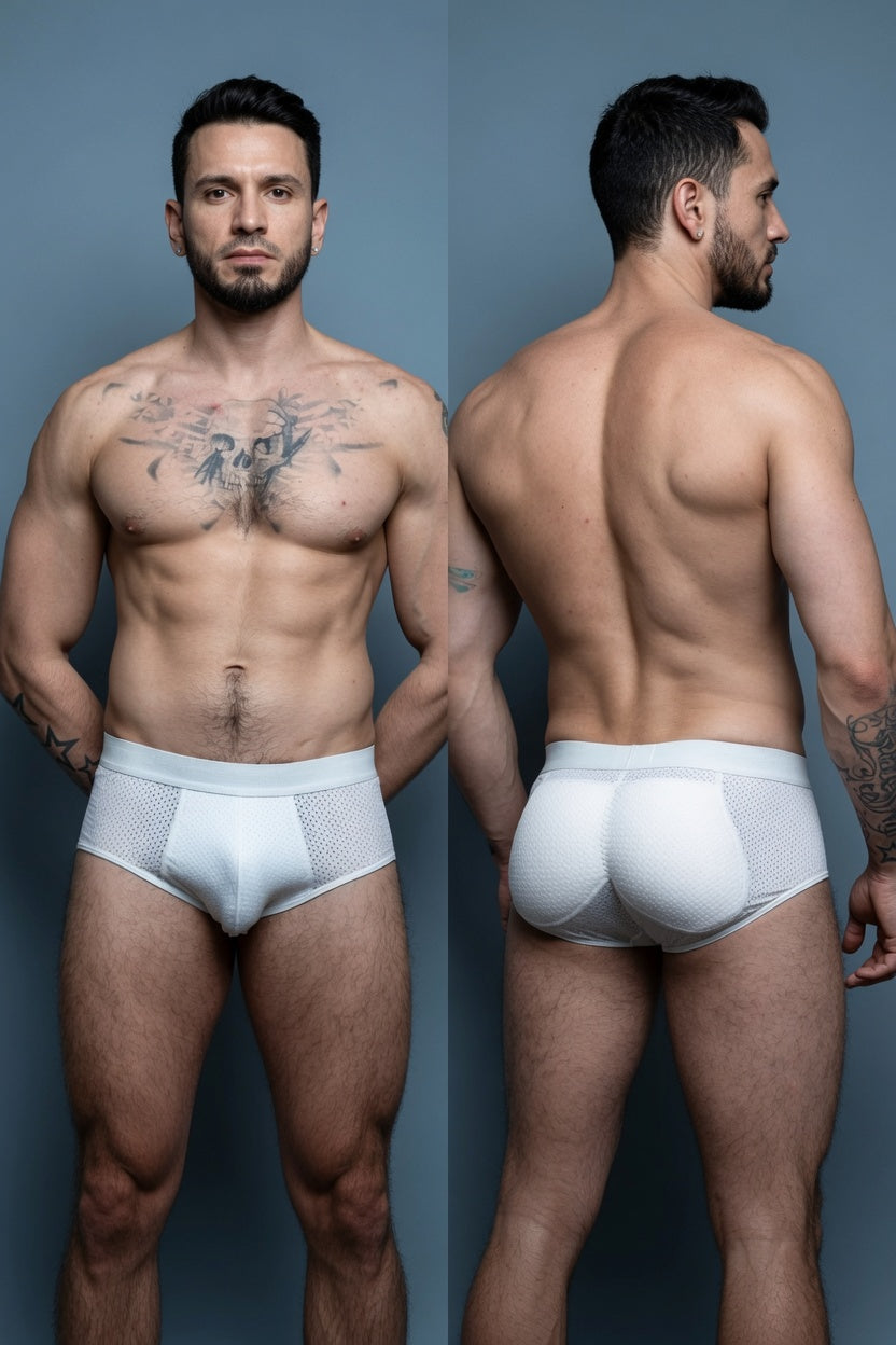 Butt Booster Briefs Underwear Mesh-Pads Not include