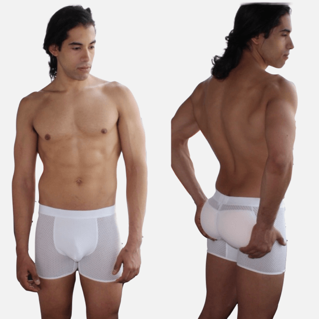 Boxers Mesh Underwear & silicone  Pads (Combo) -  Butt Booster LLC