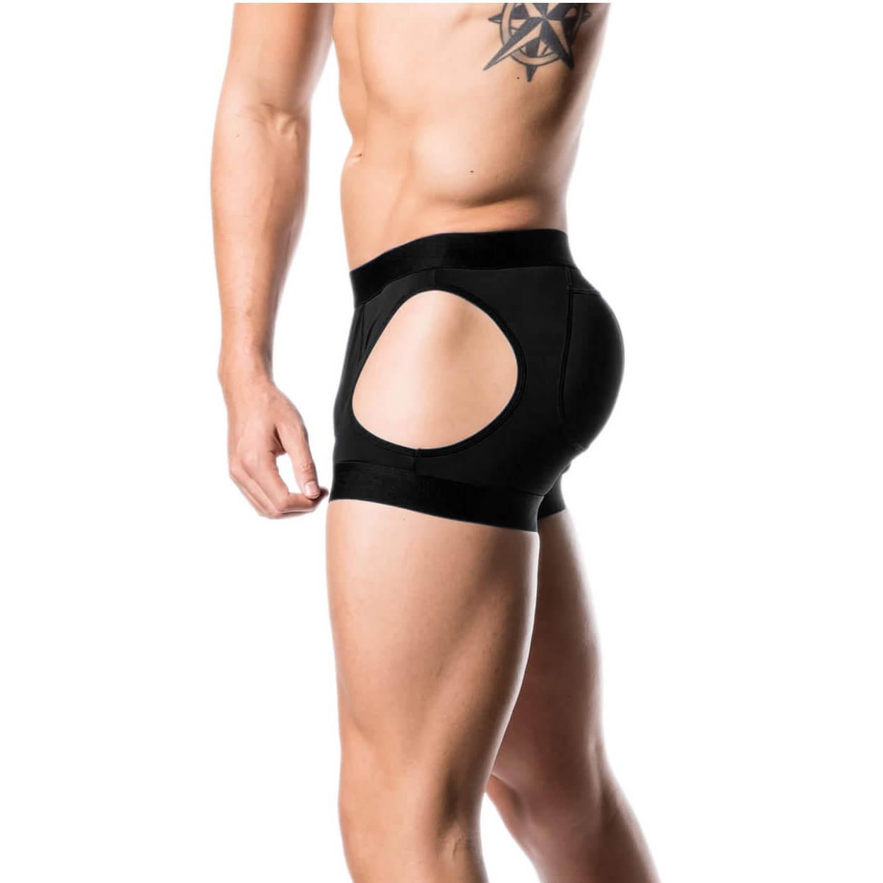 6 Pc Fullness Men's Boxer Padded Butt Booster Enhancer Underwear Shapewear  Sz M